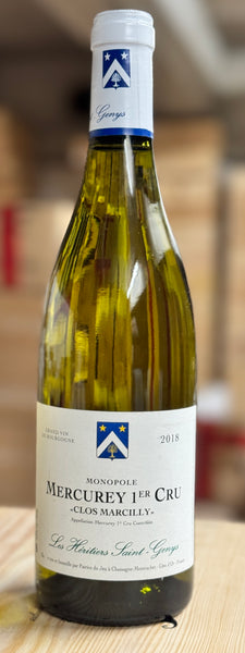 Les Héritiers Saint-Genys Mercurey blanc 1er Cru 'Clos Marcilly' 2018